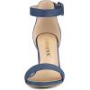 imageAllegra K Womens Open Toe High Chunky Heel Buckle Ankle Strap SandalsHaze Blue