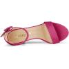 imageAllegra K Womens Open Toe High Chunky Heel Buckle Ankle Strap SandalsHot Pink