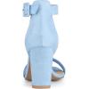 imageAllegra K Womens Open Toe High Chunky Heel Buckle Ankle Strap SandalsSky Blue