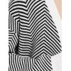 imageAllegra K Womens Striped Cardigan Sweaters Open Front Button Down V Neck CardigansBlack