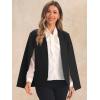 imageAllegra K Cape Sleeve Blazer for Womens Business Work Open Front Casual Jacket CoatBlack