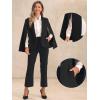 imageAllegra K Cape Sleeve Blazer for Womens Business Work Open Front Casual Jacket CoatBlack