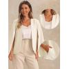 imageAllegra K Cape Sleeve Blazer for Womens Business Work Open Front Casual Jacket CoatWhite