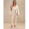 imageAllegra K Cape Sleeve Blazer for Womens Business Work Open Front Casual Jacket CoatWhite