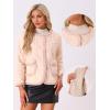 imageAllegra K Faux Fur Coats for Womens Casual Warm Overcoat Fluffy Winter Outerwear JacketPink