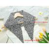 imageAllegra K Leopard Animal Rhombic Autumn Winter Neck Scarves Knit Scarf Neckerchief for WomenGray