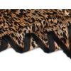 imageAllegra K Leopard Print Pleated Rhombus Scarf Neck Scarves Neckerchief for Women LadyBlack