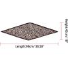 imageAllegra K Leopard Print Pleated Rhombus Scarf Neck Scarves Neckerchief for Women LadyRed Black