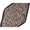 imageAllegra K Leopard Print Pleated Rhombus Scarf Neck Scarves Neckerchief for Women LadyRed Black