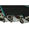 imageAllegra K Leopard Print Rhombus Neck Scarf Scarves Wraps Neckerchief for WomenBlack