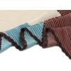 imageAllegra K Pleated Contrast Color Block Rhombus Neck Scarf Neckerchief Bandana for WomenCaramel