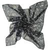 imageAllegra K Women Chiffon Scarves  256quot X256quot  Floral Print Square Kerchief Neck Scarf NeckerchiefBlack Floral