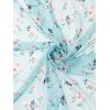 imageAllegra K Women Chiffon Scarves  256quot X256quot  Floral Print Square Kerchief Neck Scarf NeckerchiefSky Blue Floral