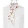 imageAllegra K Women Chiffon Scarves  256quot X256quot  Floral Print Square Kerchief Neck Scarf NeckerchiefWhite Floral