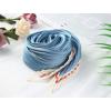 imageAllegra K Women Pleated Rhombus Rhombic Scarf Scarves Head Ribbon Bandana Solid ColorBlue