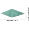 imageAllegra K Women Pleated Rhombus Rhombic Scarf Scarves Head Ribbon Bandana Solid ColorTeal