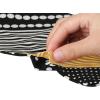 imageAllegra K Women Polka Dot Stripe Chain Print Long Skinny Scarf Neck Scarves Neckerchief HairbandBlack