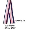 imageAllegra K Women Polka Dot Stripe Chain Print Long Skinny Scarf Neck Scarves Neckerchief HairbandNavy Blue Pink