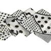 imageAllegra K Women Polka Dot Stripe Chain Print Long Skinny Scarf Neck Scarves Neckerchief HairbandWhite