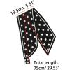 imageAllegra K Women Polka Dots Bevel Small Skinny Scarf Oblique Neck Scarves DoubleSided NeckerchiefBlack