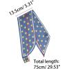 imageAllegra K Women Polka Dots Bevel Small Skinny Scarf Oblique Neck Scarves DoubleSided NeckerchiefBlue