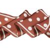 imageAllegra K Women Polka Dots Bevel Small Skinny Scarf Oblique Neck Scarves DoubleSided NeckerchiefRust Red