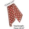 imageAllegra K Women Polka Dots Bevel Small Skinny Scarf Oblique Neck Scarves DoubleSided NeckerchiefRust Red