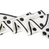 imageAllegra K Women Polka Dots Bevel Small Skinny Scarf Oblique Neck Scarves DoubleSided NeckerchiefWhite