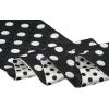 imageAllegra K Women Polka Dots Skinny Scarf Neck Scarves Double Sided Print Neckerchief HairbandBlack