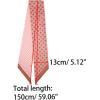 imageAllegra K Women Polka Dots Skinny Scarf Neck Scarves Double Sided Print Neckerchief HairbandPink