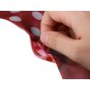 imageAllegra K Women Polka Dots Skinny Scarf Neck Scarves Double Sided Print Neckerchief HairbandRose Red