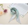 imageAllegra K Women Satin Rhombus Neck Scarf Stripe Print for Shirts Ponytail Neckerchief Bag Accessory for Summer BandanaGreen
