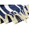 imageAllegra K Women Satin Rhombus Neck Scarf Stripe Print for Shirts Ponytail Neckerchief Bag Accessory for Summer BandanaNavy Blue