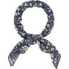 imageAllegra K Women Chiffon Scarves  256quot X256quot  Floral Print Square Kerchief Neck Scarf NeckerchiefDark Blue Floral