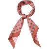 imageAllegra K Women Polka Dots Skinny Scarf Neck Scarves Double Sided Print Neckerchief HairbandPink