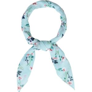 imageAllegra K Women Chiffon Scarves  256quot X256quot  Floral Print Square Kerchief Neck Scarf NeckerchiefSky Blue Floral