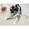 imageAllegra K 50s Pleated Neck Scarf for Women Rhombus Handkerchief Polka Dots Bandana Hair Wraps HeadbandsBlack Big Dot