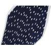 imageAllegra K 50s Pleated Neck Scarf for Women Rhombus Handkerchief Polka Dots Bandana Hair Wraps HeadbandsNavy Blue White