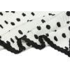 imageAllegra K 50s Pleated Neck Scarf for Women Rhombus Handkerchief Polka Dots Bandana Hair Wraps HeadbandsWhite Black