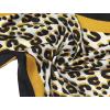 imageAllegra K Retro Animal Print Leopard Rhombus Rhombic Neck Scarf Neckerchief for WomenYellow