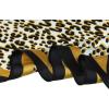 imageAllegra K Retro Animal Print Leopard Rhombus Rhombic Neck Scarf Neckerchief for WomenYellow