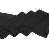 imageAllegra K Skinny Silky Solid Color Long Scarves Waistband Neck Wraps for WomenBlack