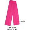 imageAllegra K Skinny Silky Solid Color Long Scarves Waistband Neck Wraps for WomenFuchsia