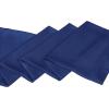 imageAllegra K Skinny Silky Solid Color Long Scarves Waistband Neck Wraps for WomenNavy Blue