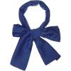 imageAllegra K Skinny Silky Solid Color Long Scarves Waistband Neck Wraps for WomenNavy Blue