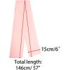 imageAllegra K Skinny Silky Solid Color Long Scarves Waistband Neck Wraps for WomenPink