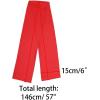 imageAllegra K Skinny Silky Solid Color Long Scarves Waistband Neck Wraps for WomenRed