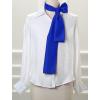 imageAllegra K Skinny Silky Solid Color Long Scarves Waistband Neck Wraps for WomenRoyal Blue