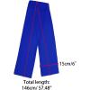 imageAllegra K Skinny Silky Solid Color Long Scarves Waistband Neck Wraps for WomenRoyal Blue