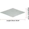 imageAllegra K Women Pleated Rhombus Head Scarf Wraps Scarves Neckerchief Bandana Solid ColorGray